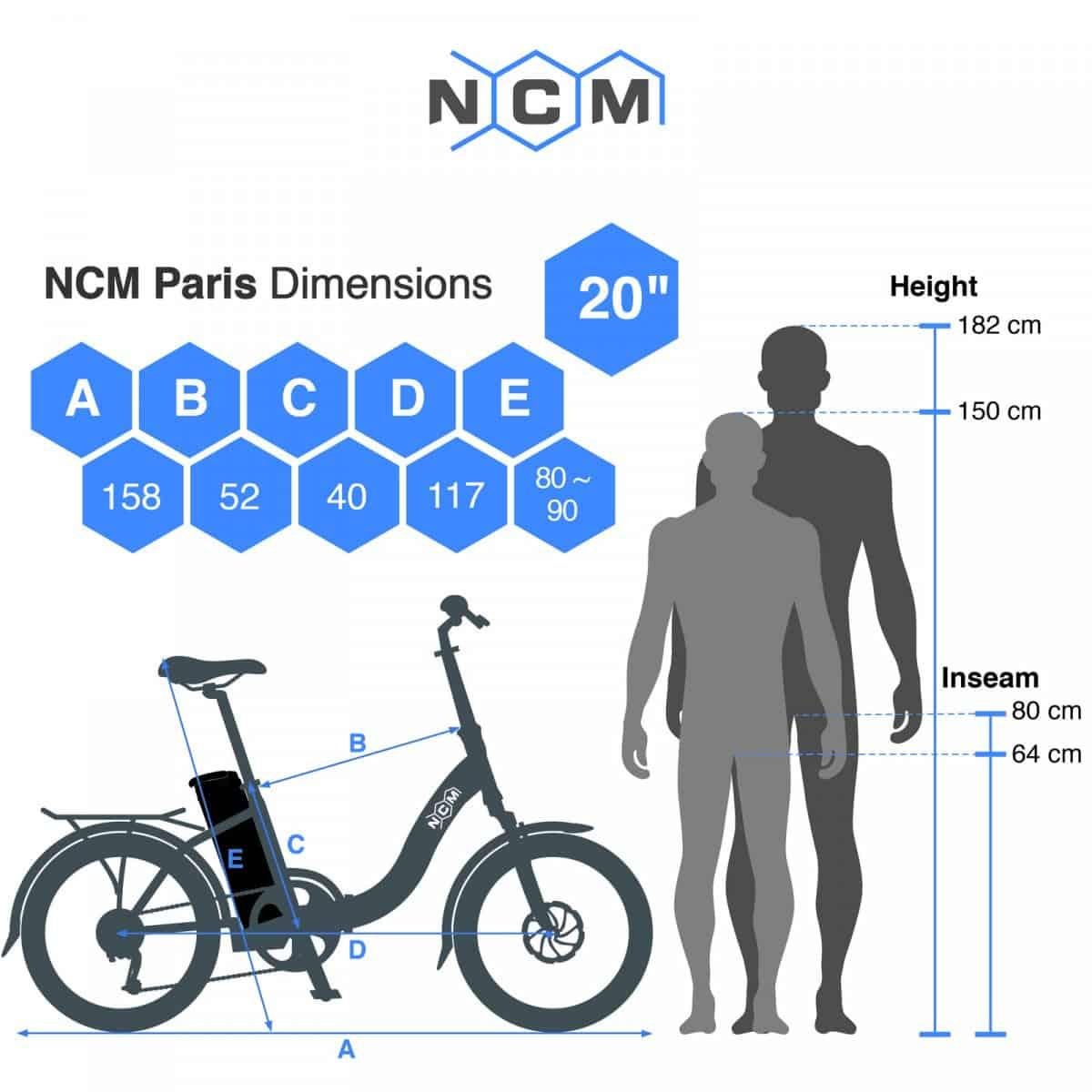 NCM - Paris Folding E-Bike 36V 15Ah - Image 11