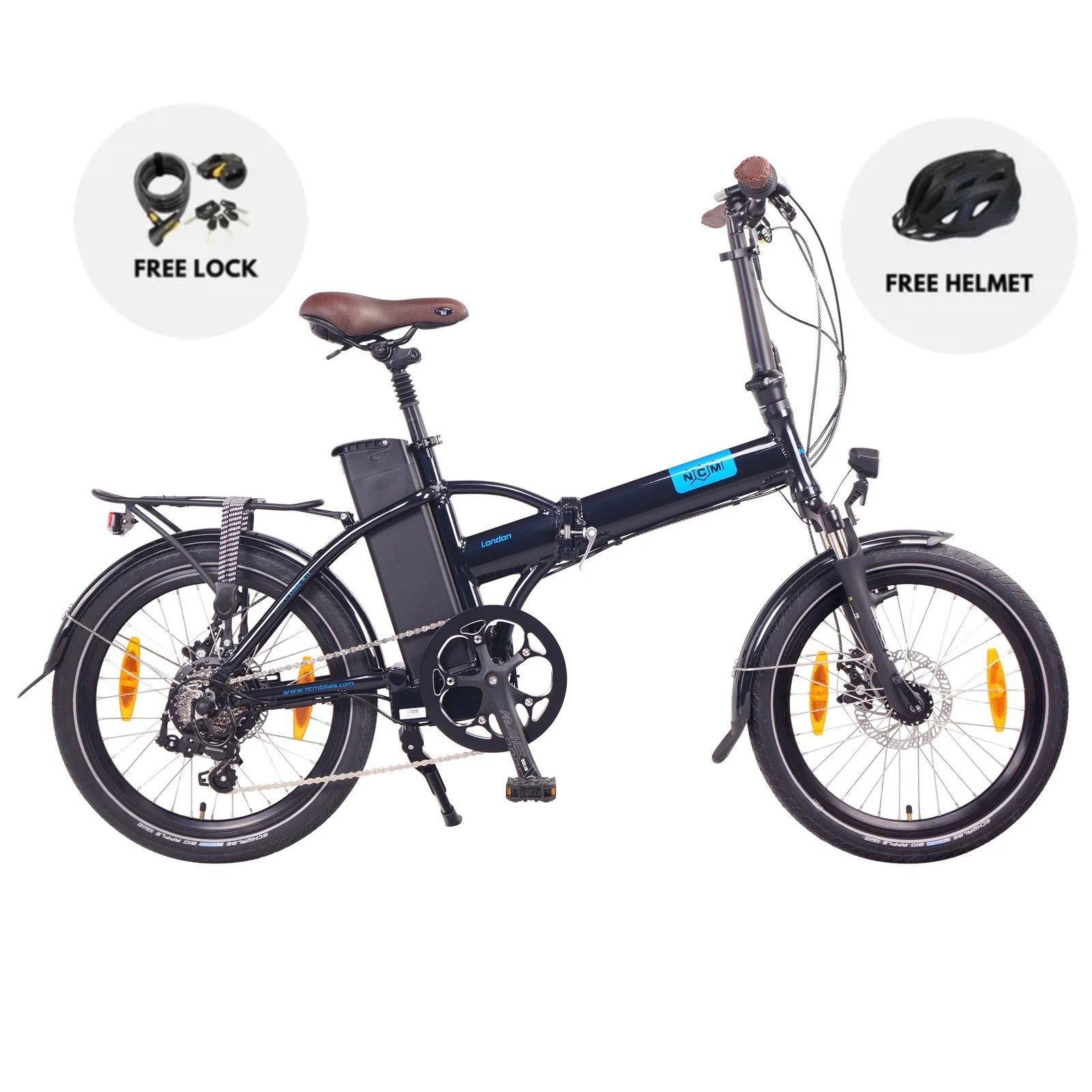 NCM London+ Folding E-Bike, 250W-350W Electric Bike Motor, 36V Powerful 19Ah 684Wh Long Range Battery - Image 8