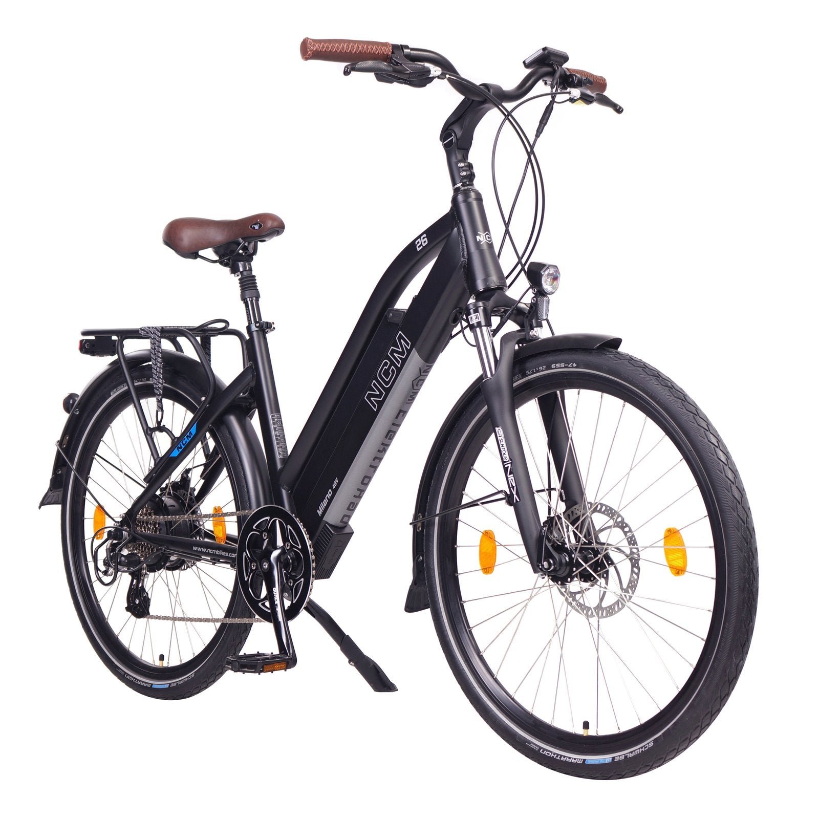 NCM Milano Plus Trekking E-Bike, 250W-500W City-Bike, 48V 16Ah 768Wh Long Range Battery - Image 3