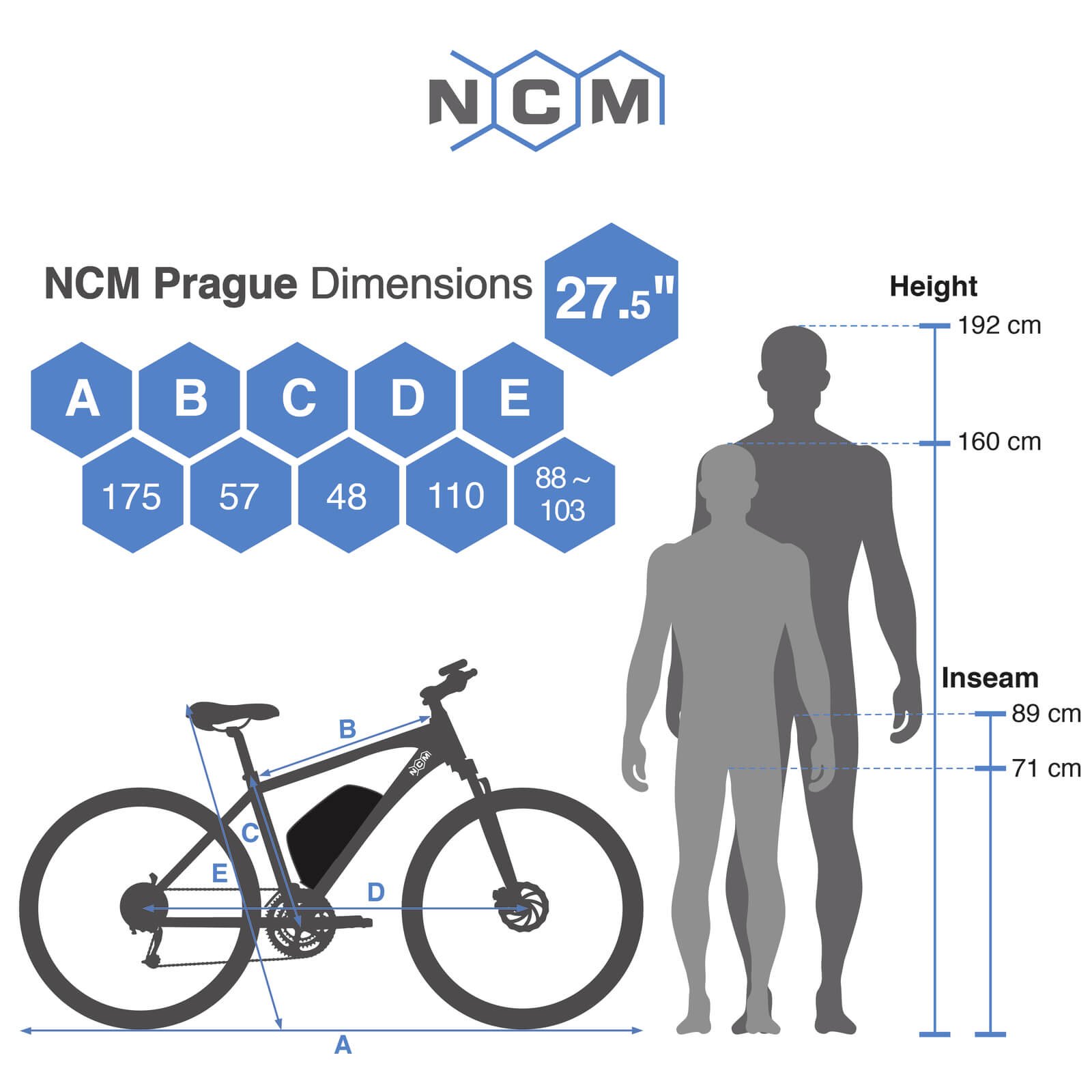 NCM Prague Electric Mountain Bike 250W 36V 13Ah - Image 8