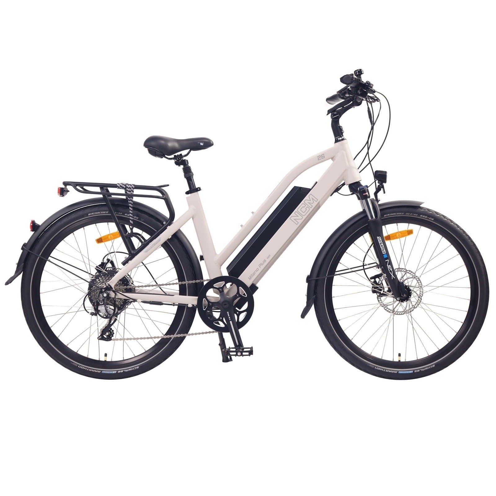 NCM Milano Plus Trekking E-Bike, 250W-500W City-Bike, 48V 16Ah 768Wh Long Range Battery - Image 8