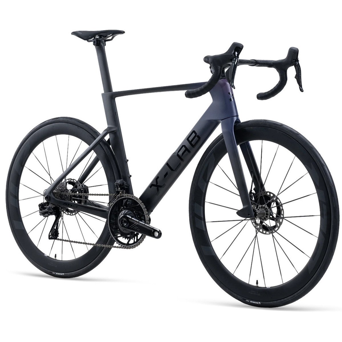 X-LAB AD9 Dura Ace Di2 Hawkeye Road Bike Purple/Black - Image 2