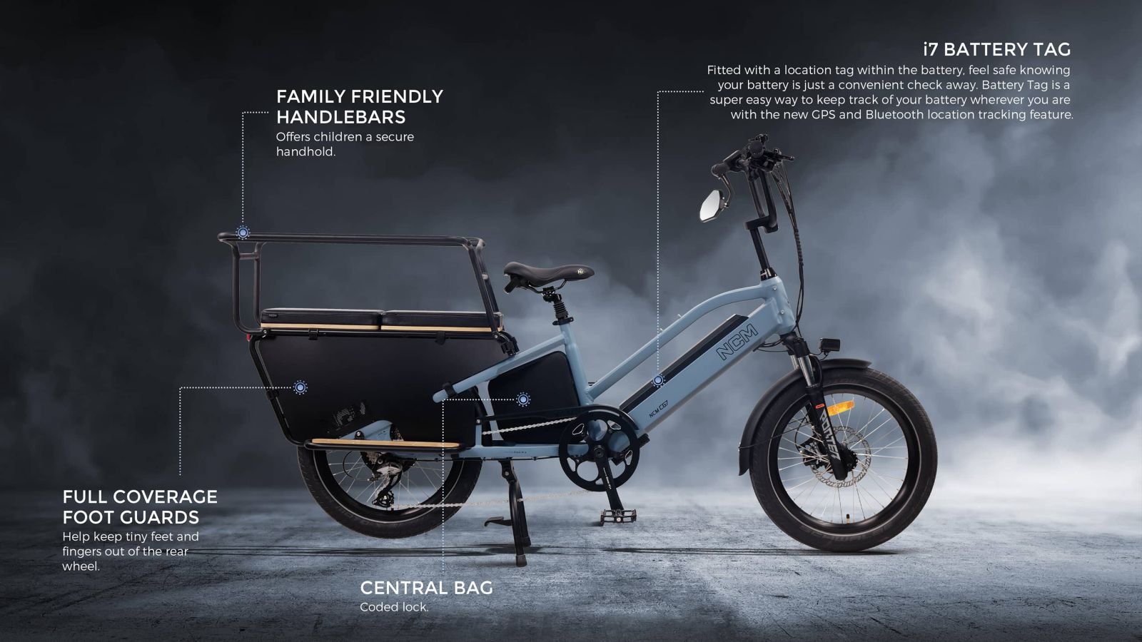 NCM CG7 Cargo Electric Bike - Image 9