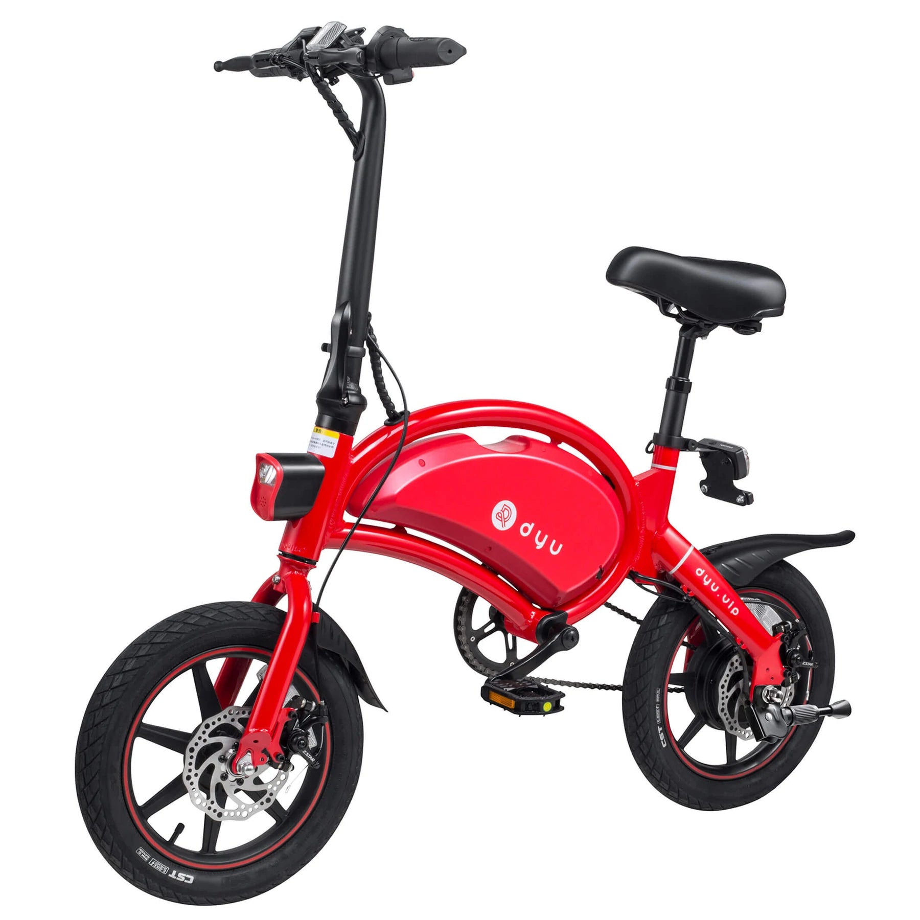 DYU D3+ Smart Electric Bike - Black - Image 7