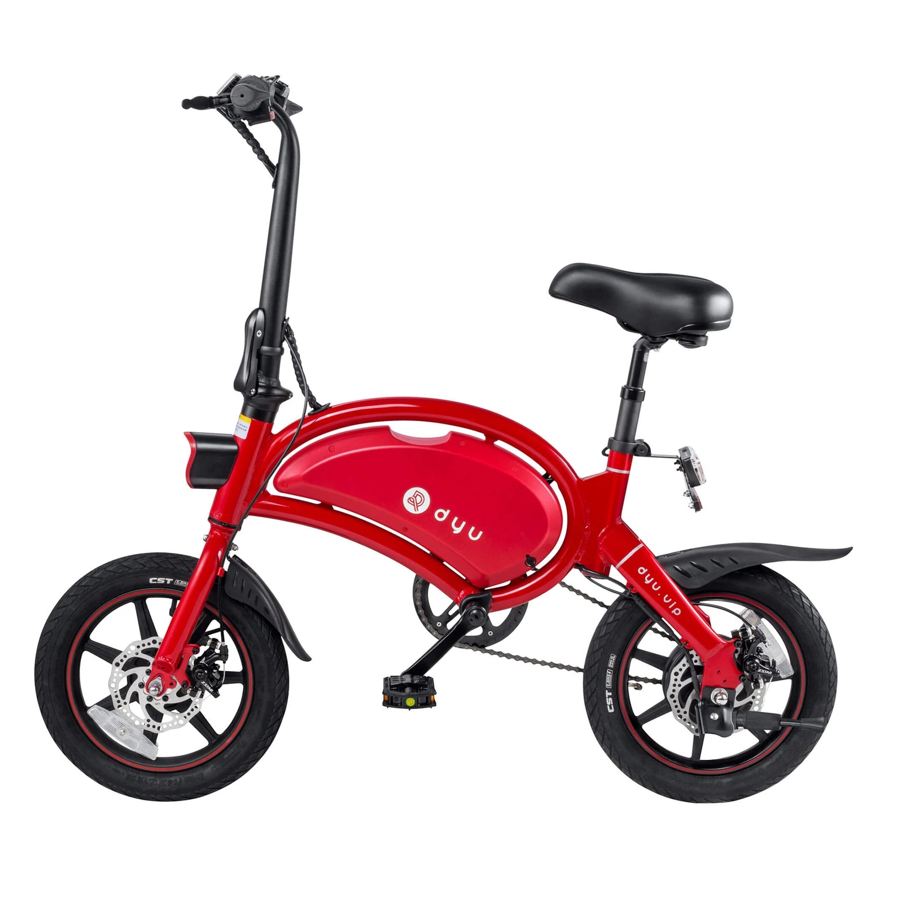 DYU D3+ Smart Electric Bike - Black - Image 9