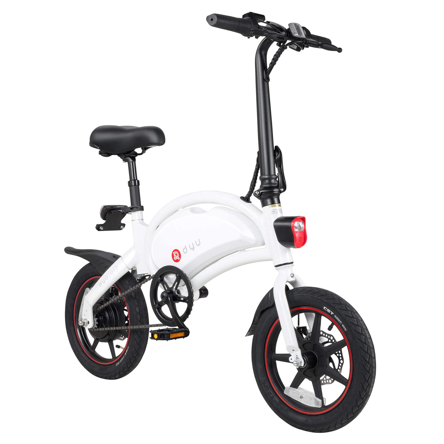 DYU D3+ Smart Electric Bike - Black - Image 11