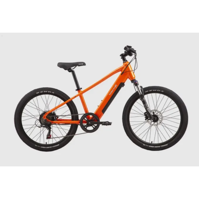 VelectriX Hurricane 24" Kids E-Bike - 34cm, Orange