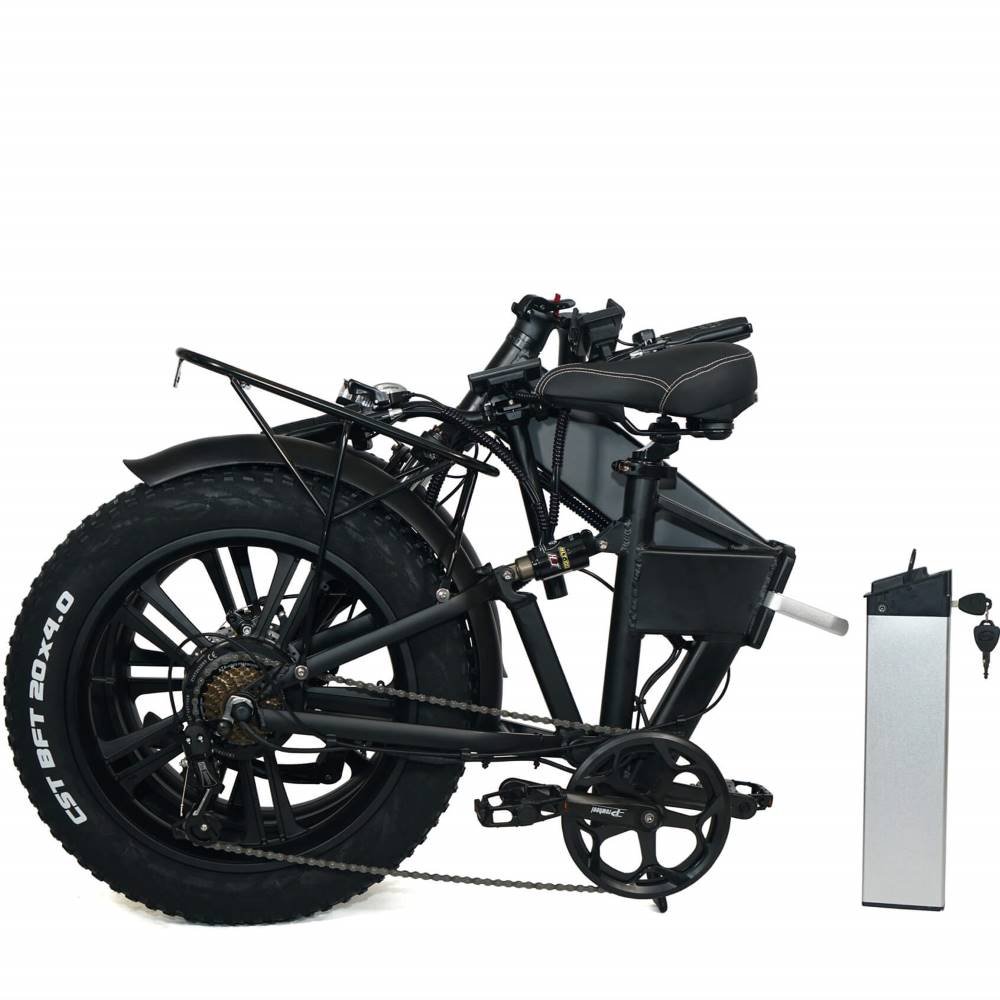 2026 NEW KRISTALL RX20 48V17AH 750W FAT TIRE FOLDING EBIKE INTERGRATED RIM - Image 6