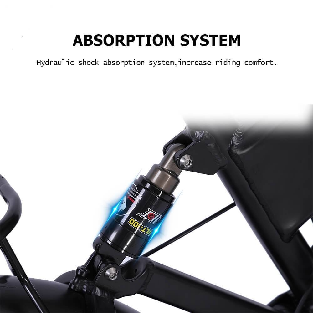 2026 NEW KRISTALL RX20 48V17AH 750W FAT TIRE FOLDING EBIKE INTERGRATED RIM - Image 9