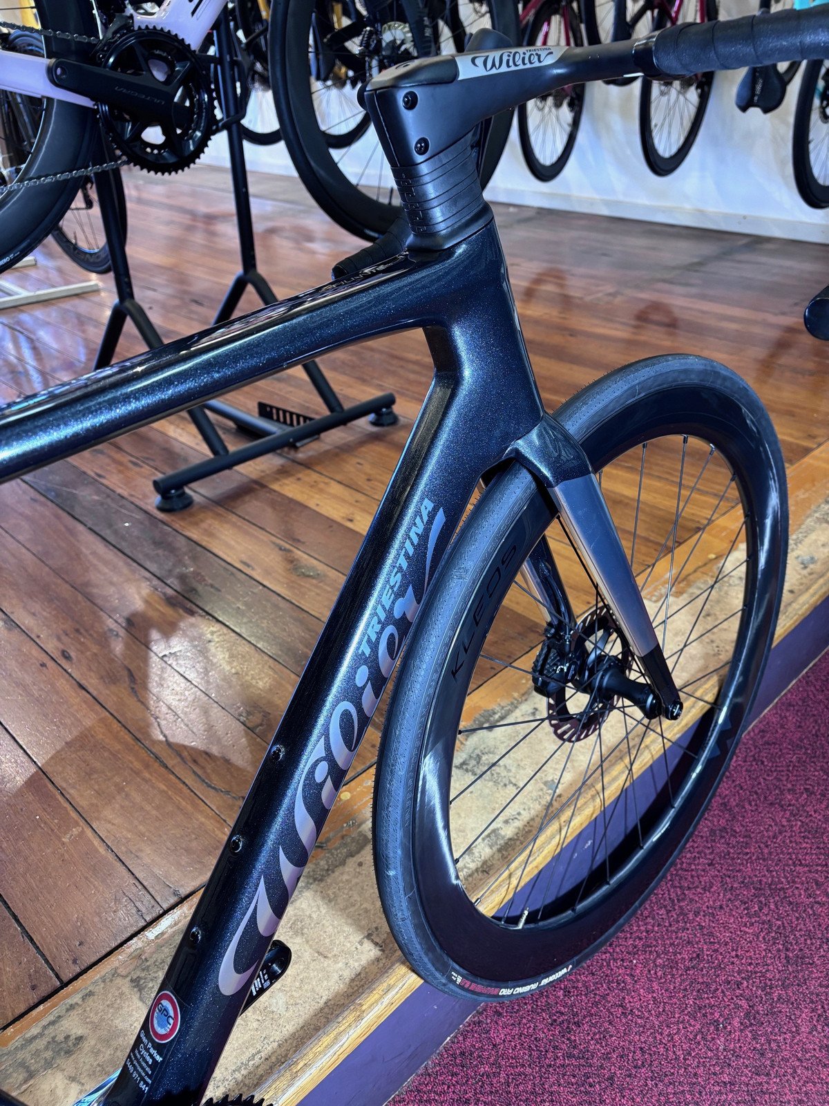 Wilier Filante SLR Dura Ace Di2 Miche Carbon Wheelset - Moon Grey - Image 2