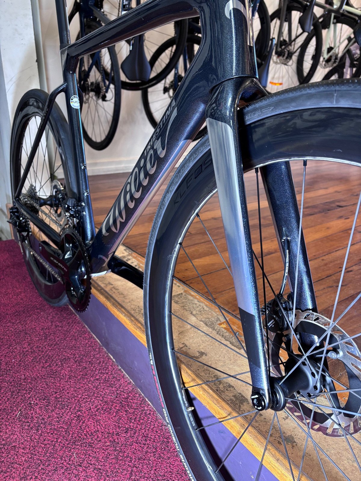 Wilier Filante SLR Dura Ace Di2 Miche Carbon Wheelset - Moon Grey - Image 3
