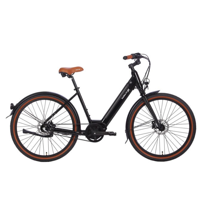 Velectrix Cruiser Pulse STX (Belt Drive) Step Thru EBike fitted with Shimano Brakes
