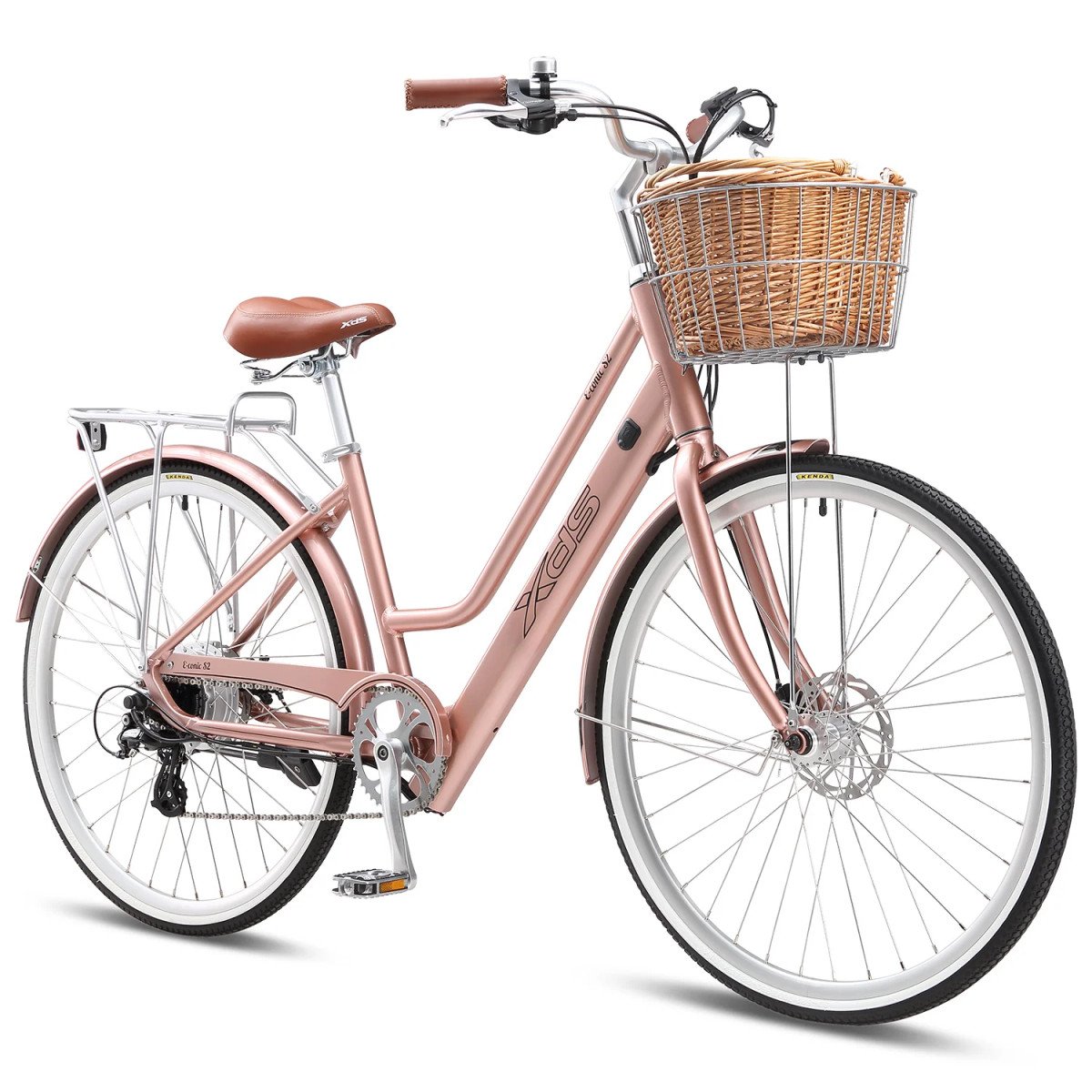 XDS E-Conic S2 Retro Electric Bike - Rose Gold - Image 2