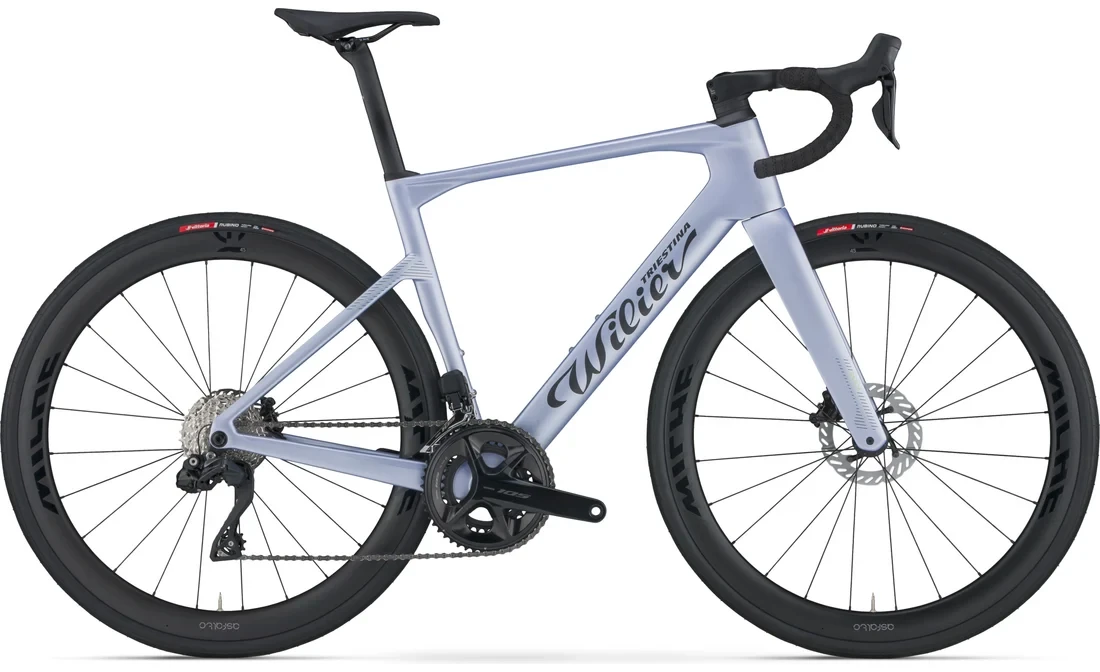 Wilier Rapida 105 Di2 Carbon Road Bike - Miche Carbon Wheelset-Dusk Grey