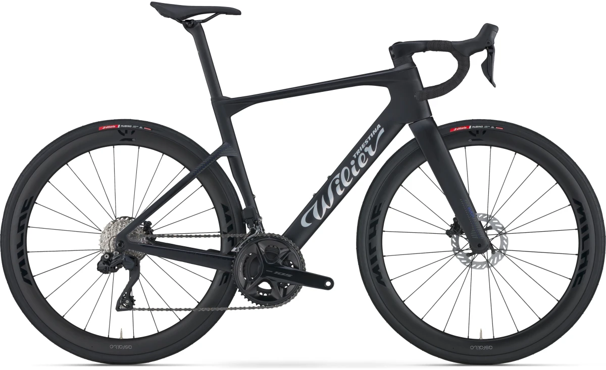 Wilier Rapida 105 Di2 Carbon Road Bike - Miche Carbon Wheelset-Lastlight Black-