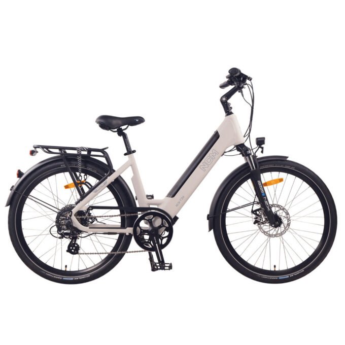 NCM T3S Step-Thru Trekking City Electric Bike, 250W-500W E-Bike Motor, 48V 12Ah 576Wh Battery