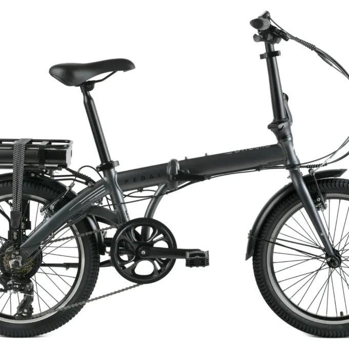 Pedal Dynamo 3 Electric Folding Bike Charcoal