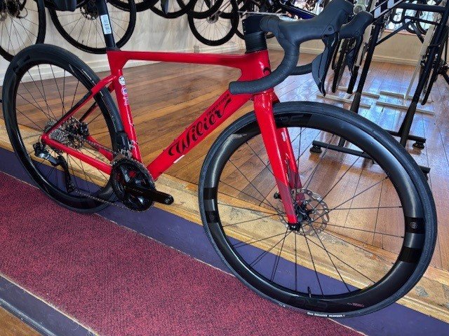 Wilier Filante SL 105 Di2 ERE Carbon Wheelset -Red Black Glossy